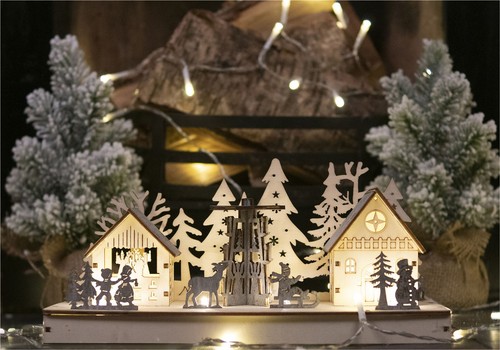 Traditional christmas village - traditional,