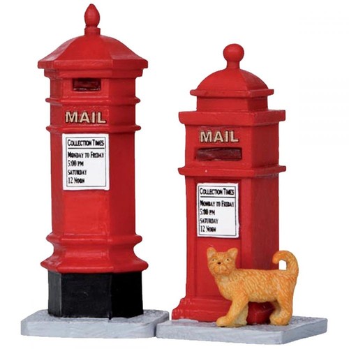 Lemax victorian mailboxes set - victorian,