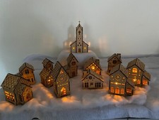 Wooden  MDF Christmas Village