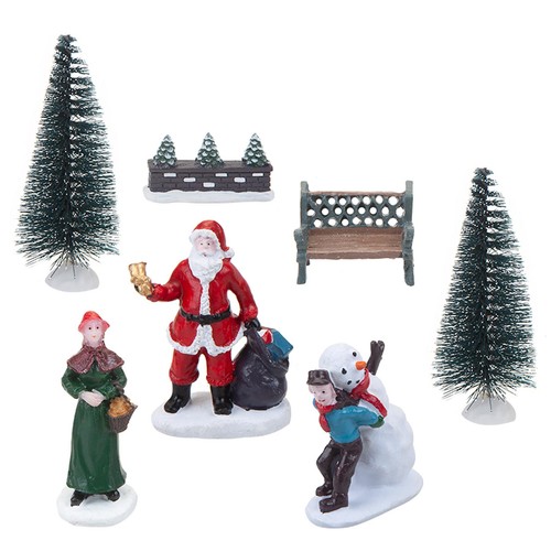 Christmas village scene - village,