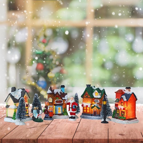 Village figurines mini battery - figurines,