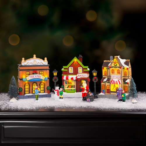 Christmas led village scene - led,