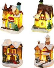 Christmas Village Set, 4PCS