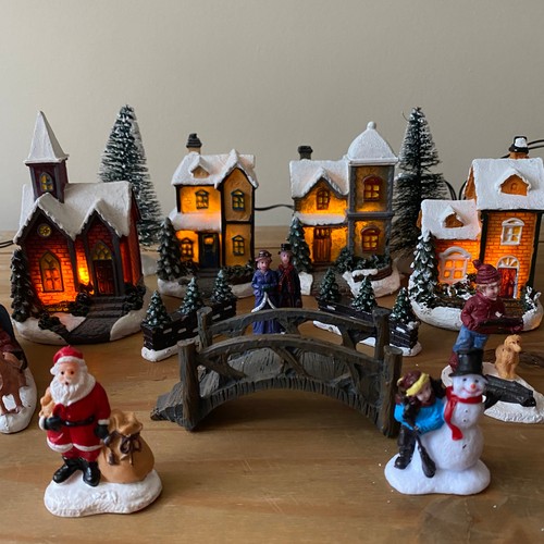 Christmas village set - village, scene
