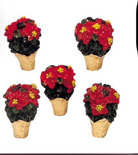 Lemax poinsettia set - set, 5