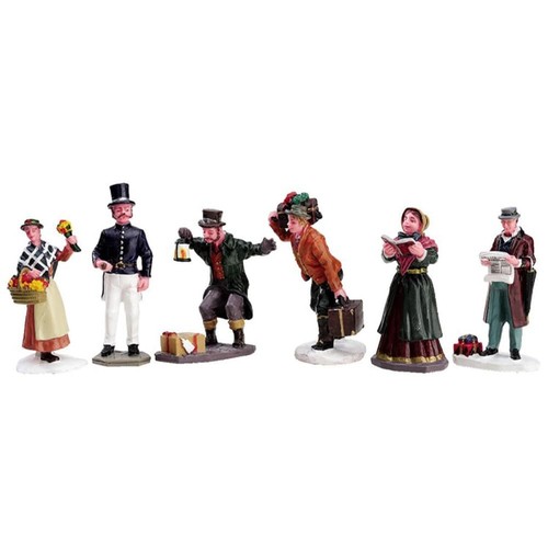Lemax townsfolk figurine set - lemax,